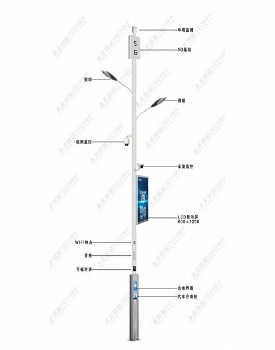 5G綜合塔桿